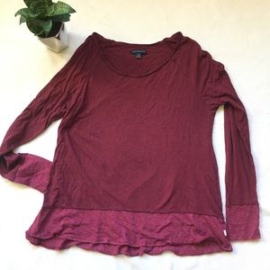 American Eagle pinstripe flowy long sleeve top